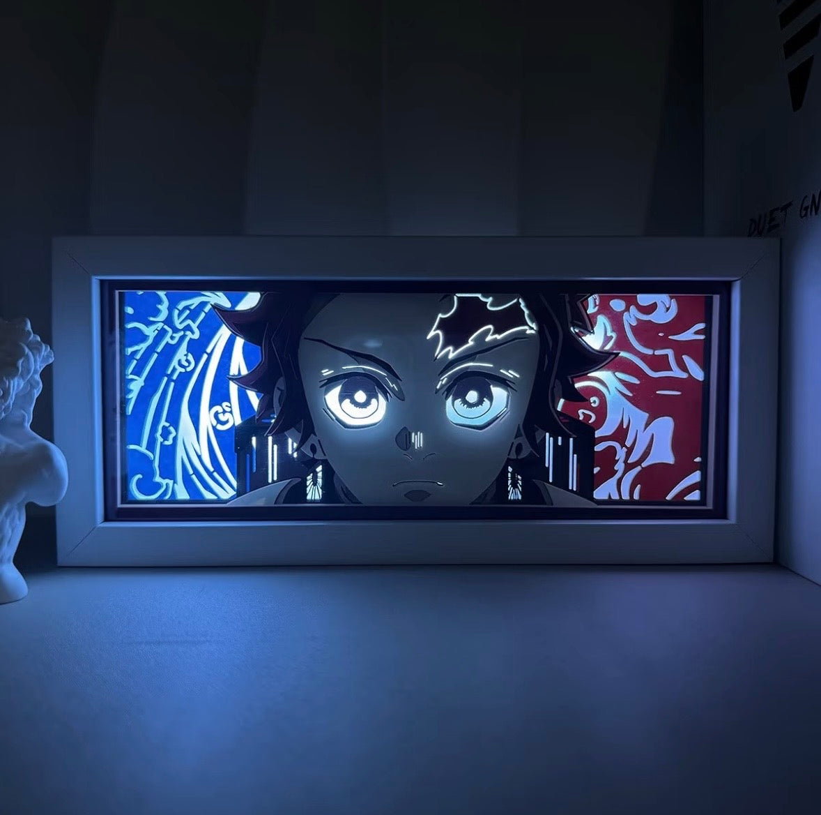 Demon Slayer 3D Paper Art LED Light – Anime Desk & Room Decor | New Edition