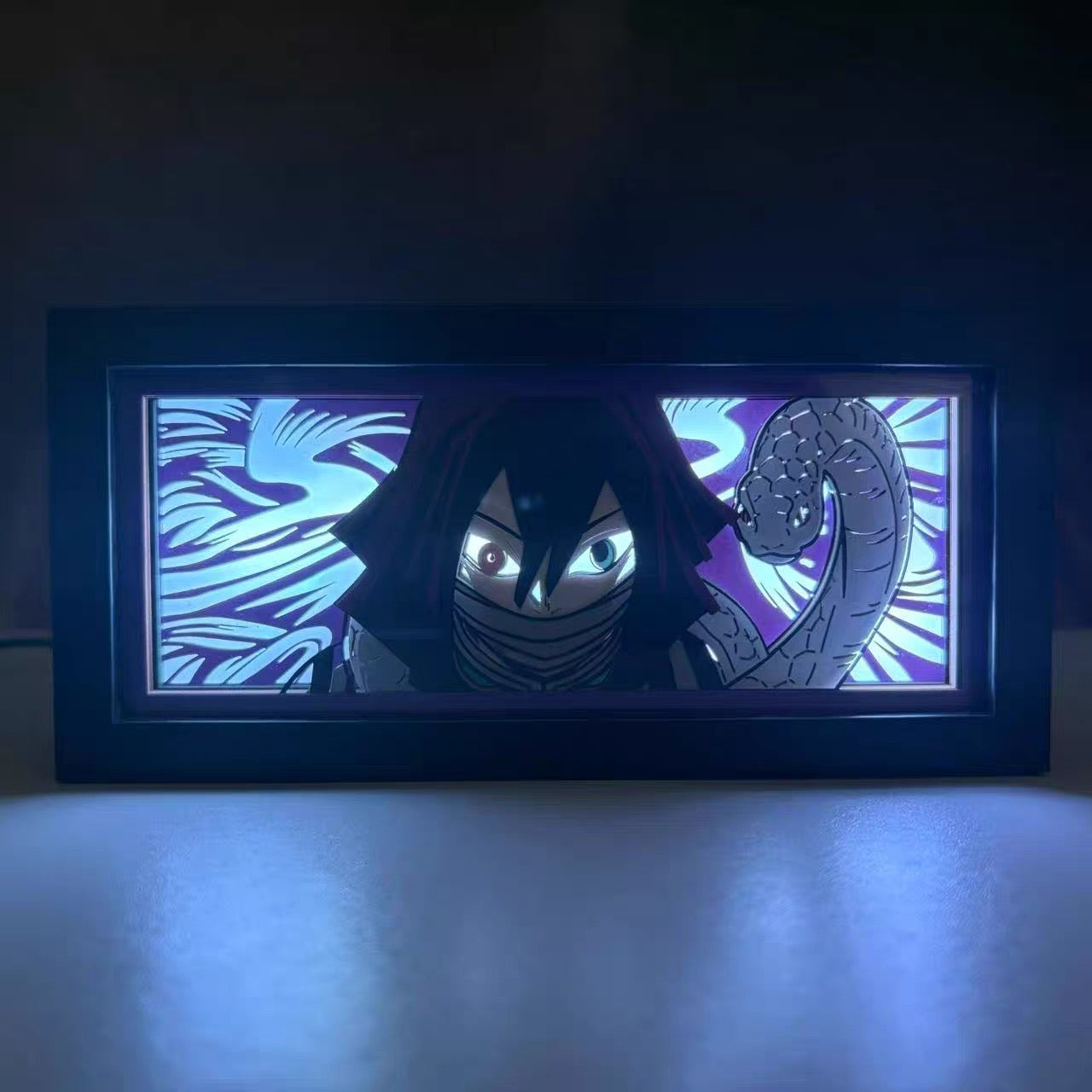 Demon Slayer 3D Paper Art LED Light – Anime Desk & Room Decor | New Edition